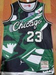 NBA 23 Jordan Chicago Bulls Maillot green blanc